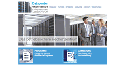 Desktop Screenshot of datacenter-experience.com